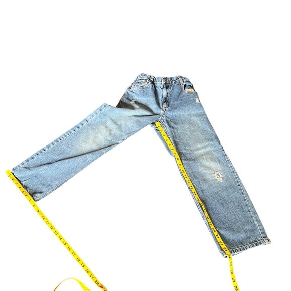 Gymboree Kids 100% Cotton Distressed Blue Denim Jeans, Size 10 - Picture 3 of 8
